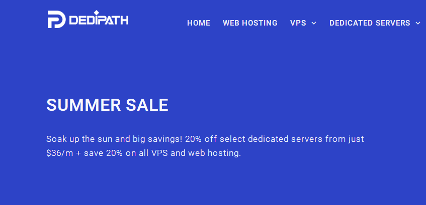 DediPath2023夏季大促 美国VPS/虚拟主机/服务器优惠20% 低至$2.8/月